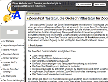 Tablet Screenshot of keyboard.zoomtext.de
